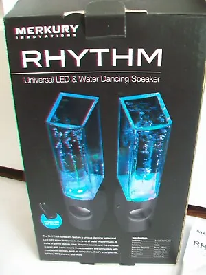 Merkury Innovations Universal LED & Water Dancing Speakers-Black • $15.95