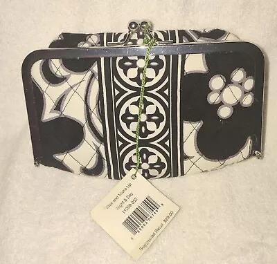 Brand New With Tags Vera Bradley Black & White Night & Day Quilted  Cosmetic Bag • $3