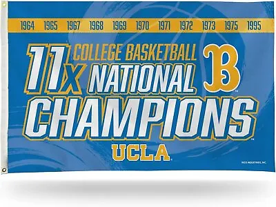 UCLA Bruins 11-Time Champions Premium 3x5 Foot Flag Banner Metal Grommets... • $29.99