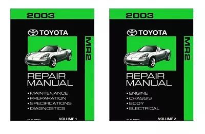 2003 Toyota MR-2 Shop Service Repair Manual Book Engine Drivetrain OEM • $116.99