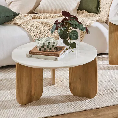 New MUSE Banks Marble Coffee Table • $419