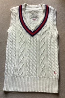 £20 • Buy Jack Wills Cricket Style Slipover Sleeveless Jumper  Size 10