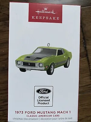 Hallmark 2023 Classic American Cars 1973 Ford Mustang Ornament • $20.40