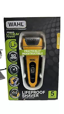 Wahl 7061-117 Lithium Lifeproof Mens Electric Shaver - Yellow • £39.99