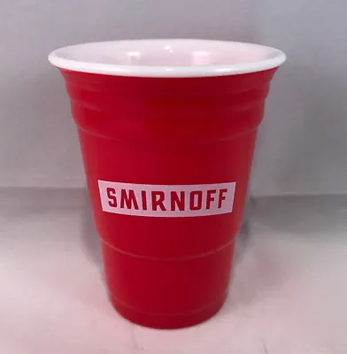 New Smirnoff Vodka Shot Glass Mini Plastic Red Cup • $5.94