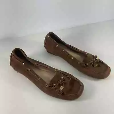 Michael Kors Brown Leather Women's Penny Loafer Flats - Size 10 • $26