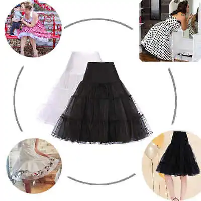 Women's Underskirt 1950s Vintage Petticoat Skirts Bridal Crinoline Half Slips • $11.84