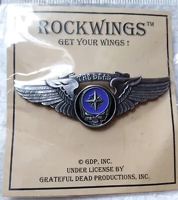 The Dead ROCKWINGS PIN Large Vintage Obsolete 2009 Tour Logo NEW Grateful Wings • $33.99