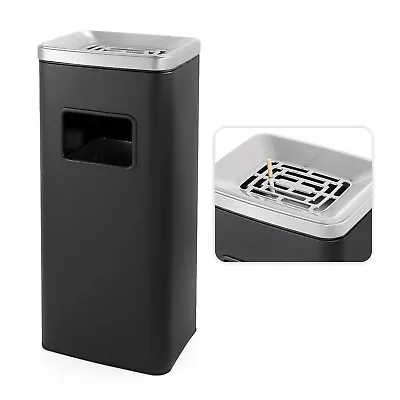 $138.82 • Buy Commercial Trash Can Restaurant Outdoor Large Garbage Waste / Recycle Bin, Black
