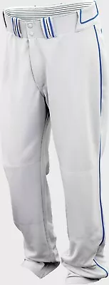 Easton Mens Softball / Baseball Walk-Off Piped Pants White / ROYAL - XXL 42 -45  • $17.95