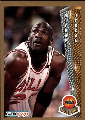 1992-93 Fleer Basketball Michael Jordan Award Winner #246 Chicago  Mint/Gem-Mint • $1.25