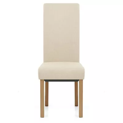 Auction *Set Of 2* Carolina Cream Fabric Dining Chairs (EM-37) (1) • £19.99