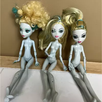 Monster High Naked Dolls Lot Of 3 Lagoona Blue 2008 Great For OOAK • $34