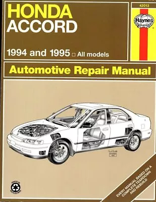 Honda Accord Automotive Repair Manual: Models Covered All Honda Accord Models.. • $20