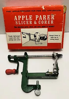 Vintage Apple Parer Slicer & Corer Peeler Cast Iron *Never Used • $20