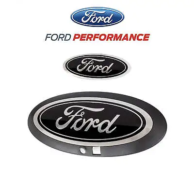 2020-2022 Ford Super Duty W/ Camera OEM Front Grille Rear Tailgate Emblems Black • $134.95