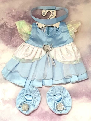 £12.99 • Buy Build A Bear, Vintage Blue Satin Princess Dress, Shoes & Hairband. A 205