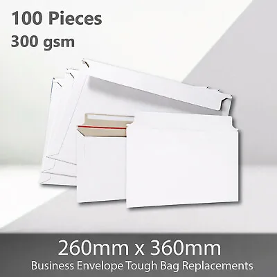 100x B4 300gsm 260 X 360mm Semi Rigid Business Envelope Hard Tough Mailer Bag • $52.95