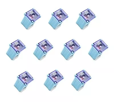 10 Pack!! 20 AMP Blue Automotive Low Profile Mini J Case Fuse Compatible For All • $11.95