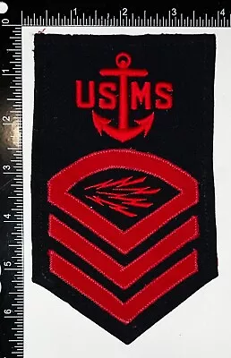 WWII USMS US Maritime Service Radio Operator Chief Petty Officer CPO Rate Patch • $100