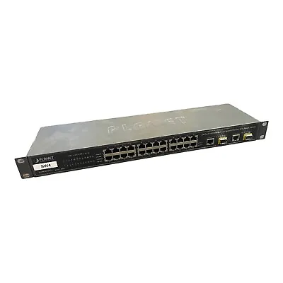 Planet FGSW-2620CS 24 Port 10/100mbps 2 Gigabit Ethernet Web Smart Switch • £19.99