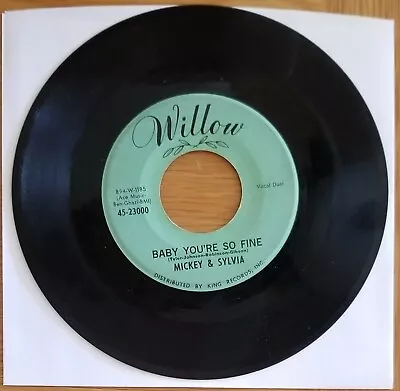 Mickey & Sylvia.... Baby You're So Fine & Lovedrops  45 RPM 7  Vinyl Record  • $3.85