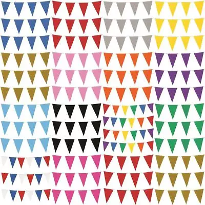 £4.99 • Buy 10m Colour Bunting 20 Flags Party Wedding Decoration Event Garden Home Outdoor