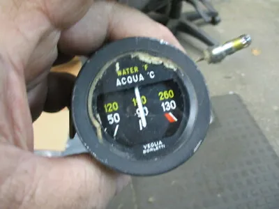 Fiat 124 Spider Water Temp Gauge Instrument Cluster OEM USED Veglia Borletti • $38.25