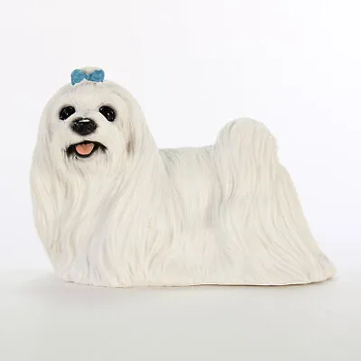 Maltese Figurine Hand Painted Statue • $23.99