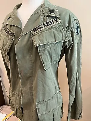 Vietnam War Fatigue Jacket In Country Made Patches Named 1969 Dated Medium Reg • $250