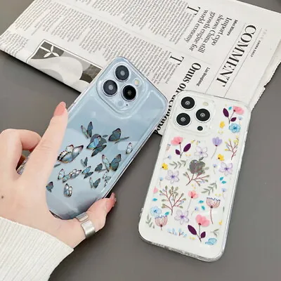 For IPhone 15 14 Plus 13 Pro Max 12 11 Shockproof Flowers Cute Girls Case Cover • $6.59