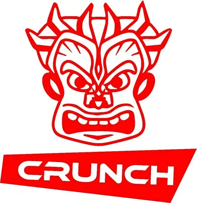 $5.95 • Buy Crunch Audio Car Stereo Die Cut Vinyl Truck Window Sticker Decal Any Color