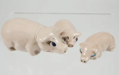 C1978 Wade Porcelain Happy Families Set ~ Pig Family • £19.99