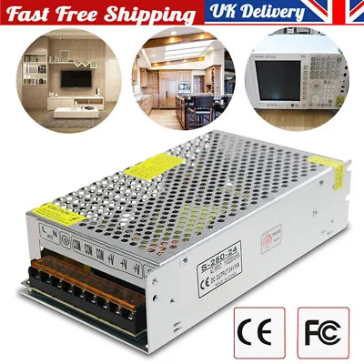 230V To 24V Power Supply DC 10A Switching Power Supply 240W For LED Strip Light • £13.95
