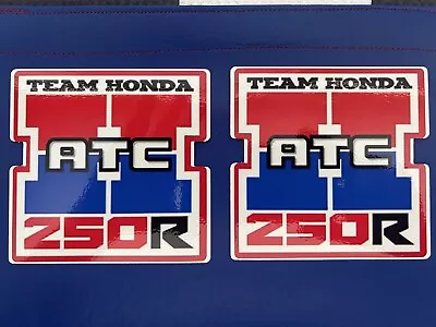 ATC 250r Team Honda BIG Decal Sticker Racing Team Vintage “4x4”  (2) • $6.99