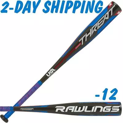 2022 Rawlings THREAT Youth USA 28 /16 Oz Composite 2-5/8  Bat US1T12 2-DAY SHIP • $119.95