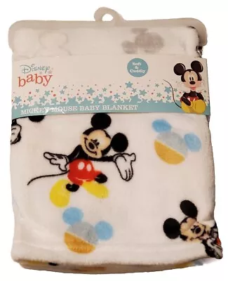 Disney Mickey Mouse Soft Plush Baby Blanket - Boys Baby Toddler Crib Nursery NEW • $7.99