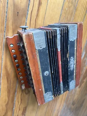 REGAL MELODEON Accordion Vintage 1930’s Made In Germany Antique Wood •Very Rare• • $150