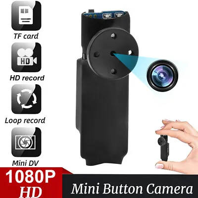 MINI DV Full HD 1080P Camera Video Recorder CAM Tiny Body Button For Meeting • £17.48