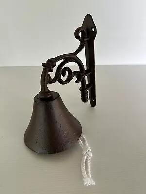 Rustic Vintage Style Cast Iron Ships Bell Front Door Wall Mount • $49.99