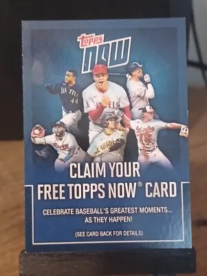 2023 Topps Series 2 Baseball Topps Now Free Card Redemption Coupon • $10