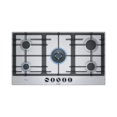 Bosch PCR9A5B90 Stainless Steel 90cm 5 Gas Burner Series 6 5kW Wok Ring • £673