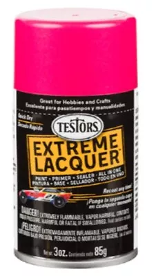 Testors Model Master Gloss ELECTRIC PINK LACQUER Spray Paint Can 3 Oz. 1841 • $9.65