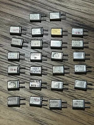 Lot Of 26 Vintage Radio /HAM/ CB Crystals  Quartz Oscillator  2-Pin  • $10