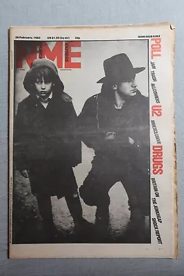 NEW MUSICAL EXPRESS 26th February 1983 ~ U2 ~ Rockers Revenge ~ Drugs! • £12