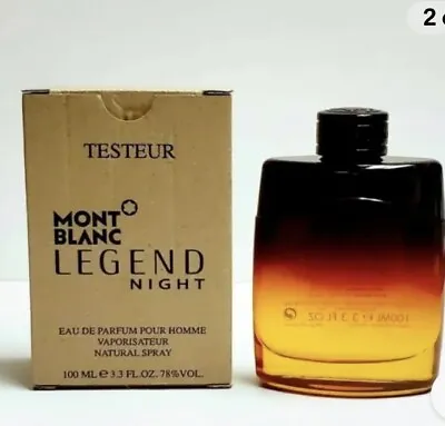 MONT BLANC LEGEND NIGHT POUR HOMME EDP 3.3 OZ / 100 ML SPRAY New In Tester Box • $49.99