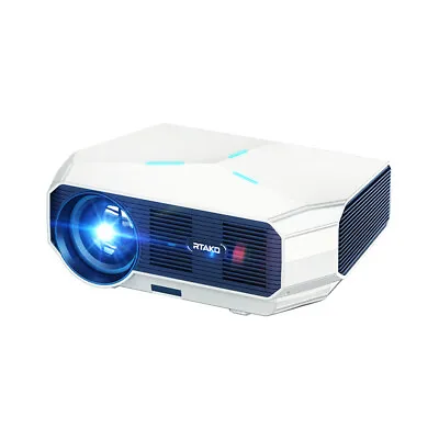 $299.99 • Buy 4K 1080P HD  Video Projector Wifi Bluetooth USB HDMI Portable Home Projector