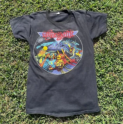 Vintage 70s Aerosmith Night In The Ruts World Tour Shirt • $125