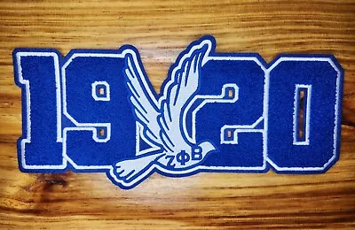 $22.50 • Buy 11.75 X 5.5  Chenille And Embroidered Zeta Phi Beta  1920  Iron On Patch