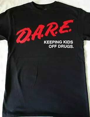 Dare D.A.R.E. Logo Keeping Kids Off Drugs Black T-Shirt • $15